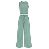 NELLA™ – Sleeveless Ribbed Knit Lounge Ensemble