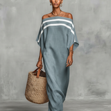 Paloma - Elegant Linen Maxi Dress