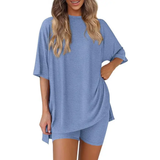 HALSEY™ – Cozy Solid Lounge Two-Piece Ensemble