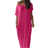 HALLIE™ – Cozy Batwing Sleeve Lounge Dress