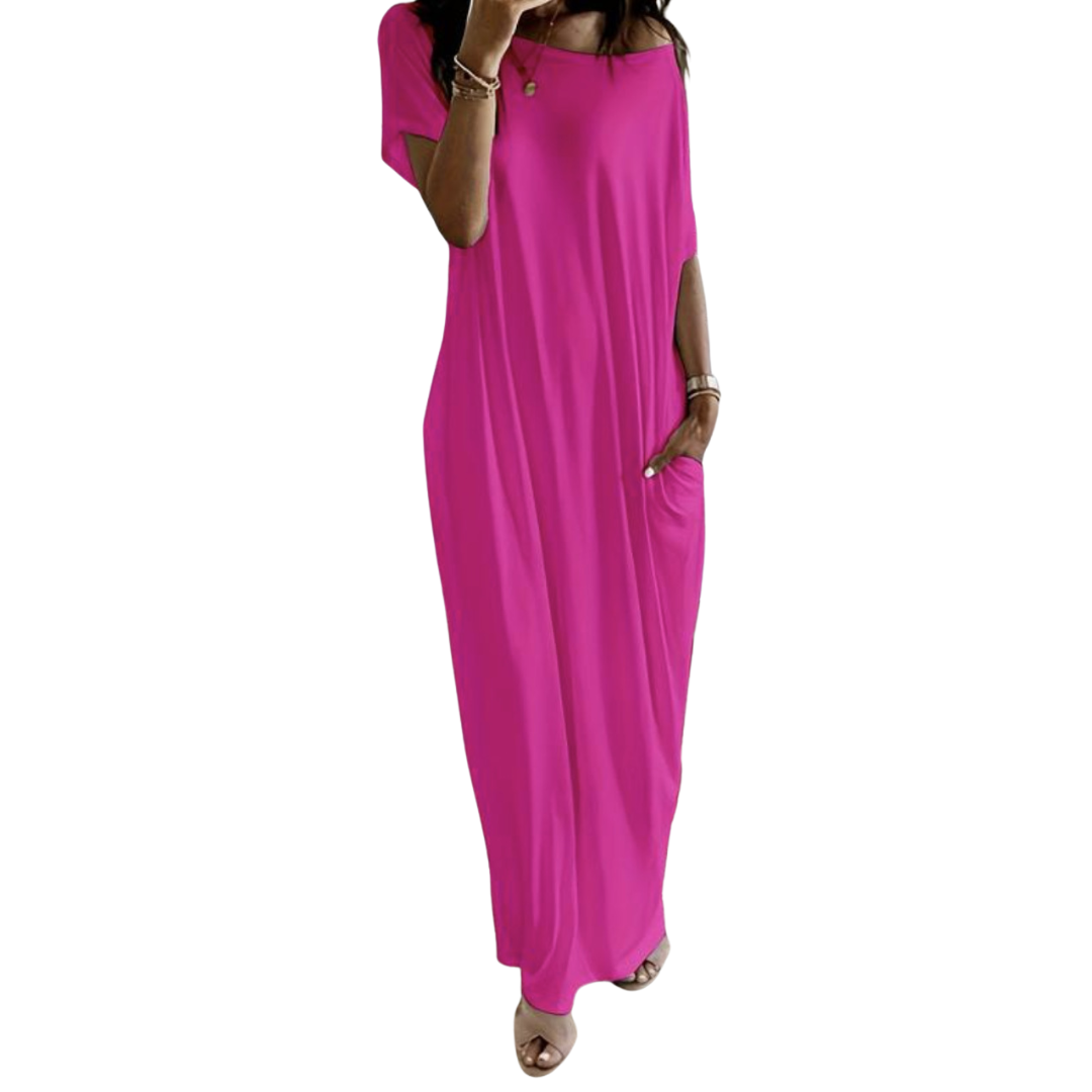 COZETTE™ – Cozy Batwing Sleeve Lounge Dress