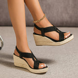 Raine – Woven Platform Wedge Sandals