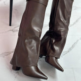VIVIENNE™ - Classic Brown Leather Ankle Boots