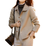 DOROTHEA™ – Elegant Double-Faced Wool Peacoat