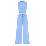 REINA™ – Sleeveless Ribbed Knit Lounge Set