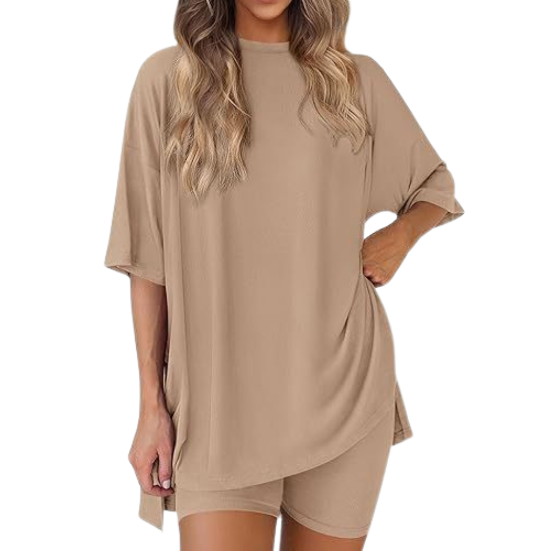 LENNIE™ – Cozy Solid Lounge Shorts Set