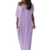 HALLIE™ – Cozy Batwing Sleeve Lounge Dress