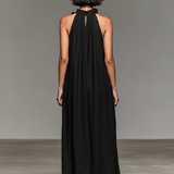Glady - Pocketed Ruffle Maxi Dress