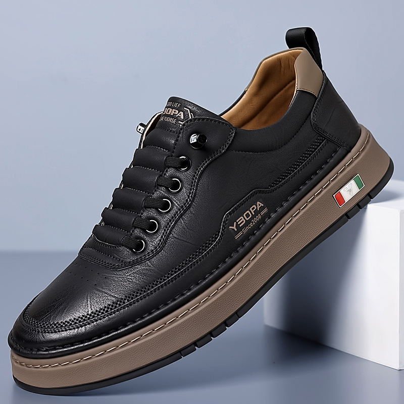 Cormac – High-Quality Leather Urban Sneakers with Comfort Cushioned Sole
