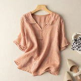 Amelia - Blouse with Scalloped Collar