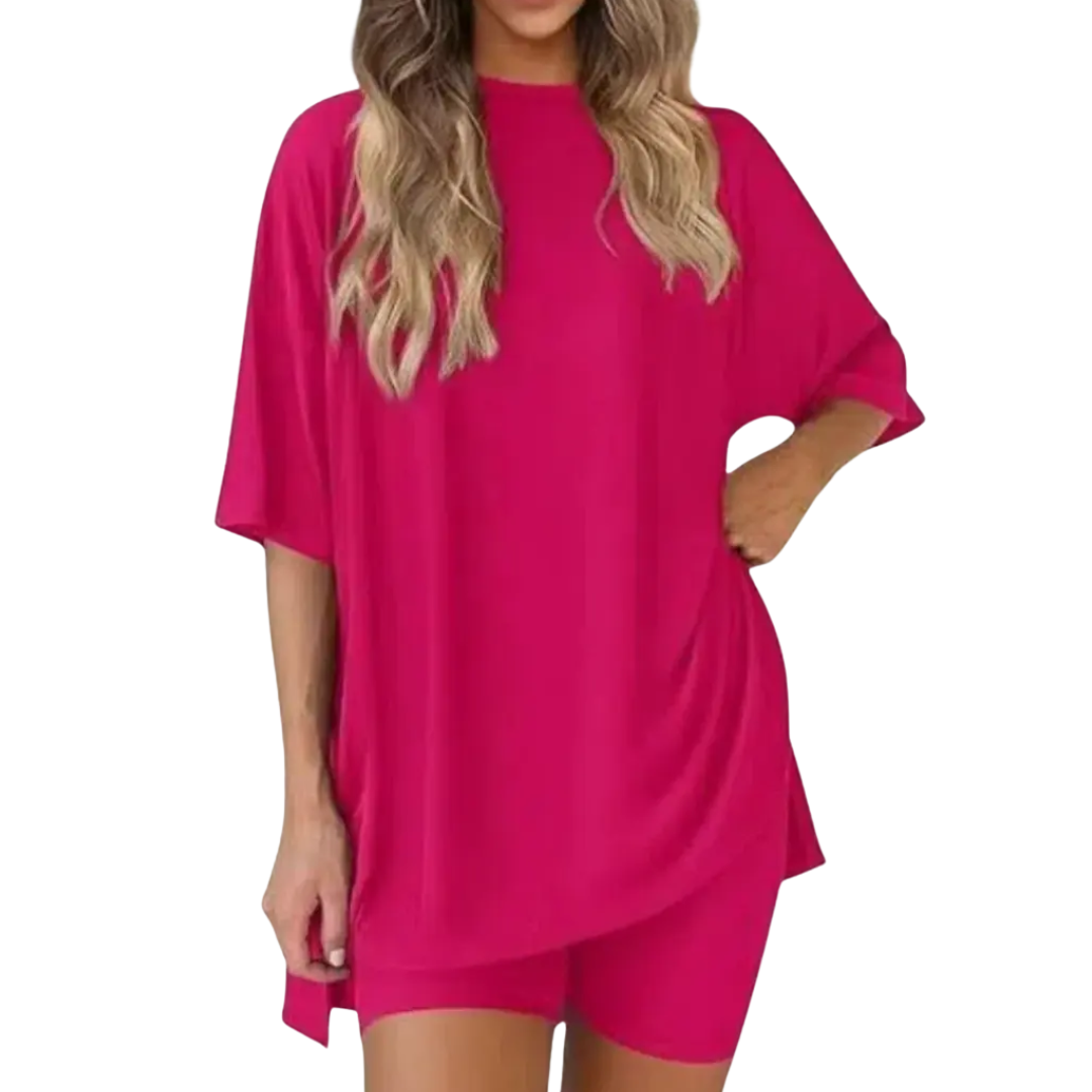 LENNIE™ – Cozy Solid Lounge Shorts Set