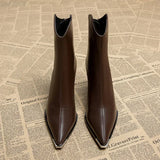 NOX™ - Chelsea Boots with Chrome Tip