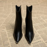 NOX™ - Chelsea Boots with Chrome Tip
