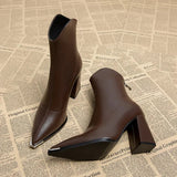 NOX™ - Chelsea Boots with Chrome Tip