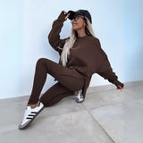 YACHI™ - Relaxed Long Sleeve Sweatshirt and Jogger Set
