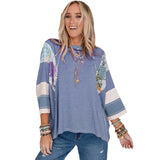 Bailey - Breezy Patchwork Batwing Blouse
