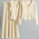 XANDYT - V-Neck Button-Up Vest and High