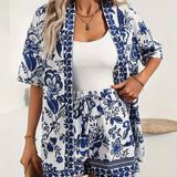 FANNIET - Effortless Floral Summer Blouse