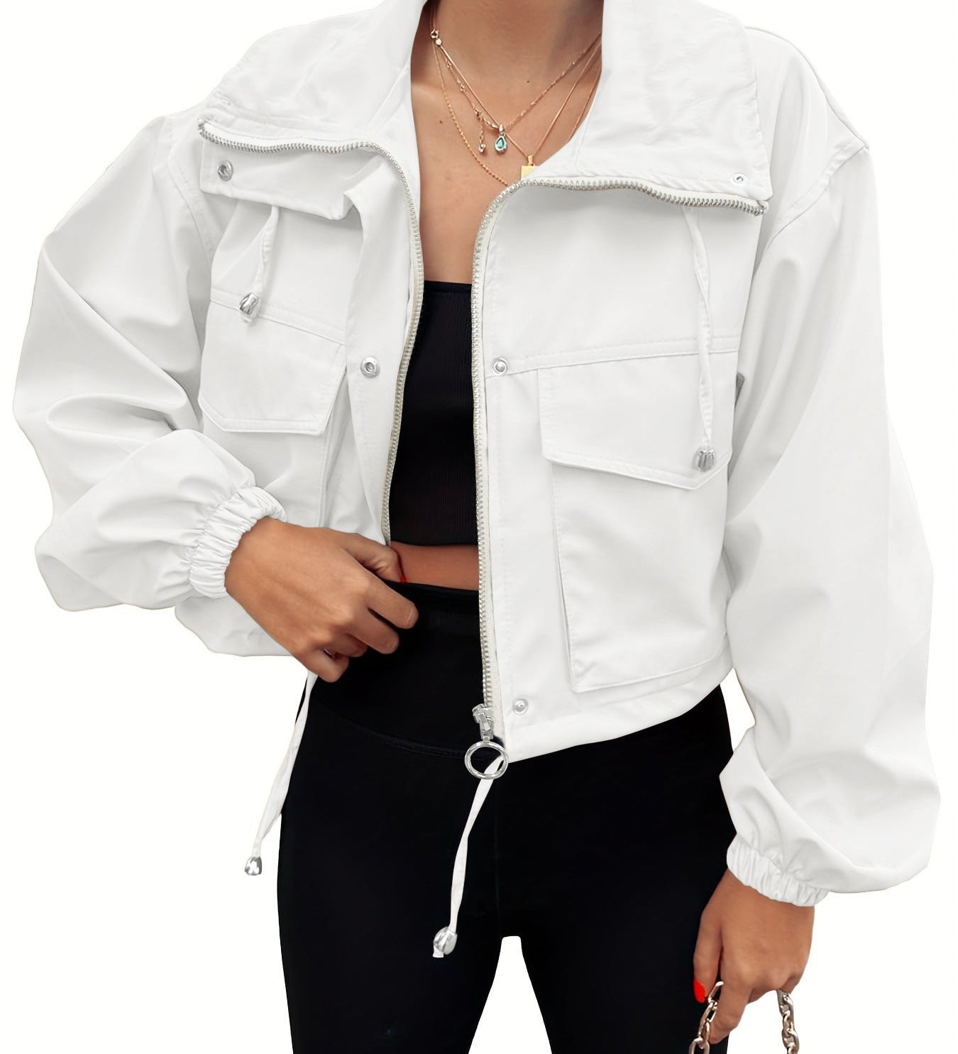 AGAPITA™ – Lightweight Cropped Zip Jacket