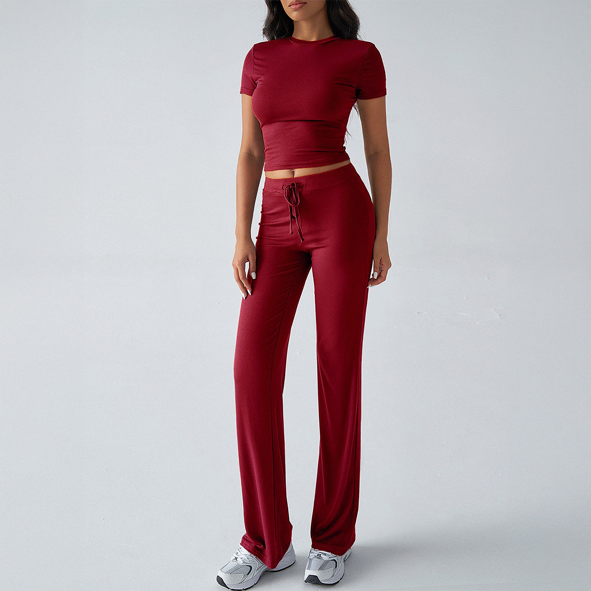 MARGARITAT - Casual Short Sleeve Crop Top