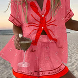 Xyla - Linen Shirt & Shorts Ensemble