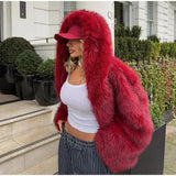 STELLA™ - Cozy Hooded Long Sleeve Faux Jacket