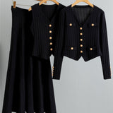 XANDYT - V-Neck Button-Up Vest and High