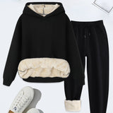 FORDAT - Comfortable Solid Color Hoodie