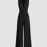 CHARITY – Stylish Sleeveless Wide-Leg Jumpsuit