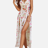 LUZY™ - Elegant V-Neck Maxi Nightdress for Relaxed Nights