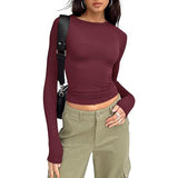 Jihyo - Relaxed Fit Long Sleeve Round Neck Tee