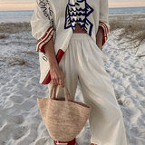Madilyn - Linen Top and Trouser Ensemble