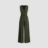 MARLOWE™ – Chic Ruched Casual Jumpsuit
