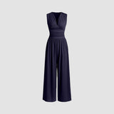 MARLOWE™ – Chic Ruched Casual Jumpsuit