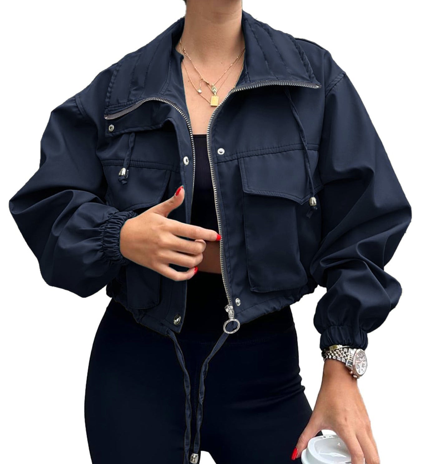 AGAPITA™ – Lightweight Cropped Zip Jacket