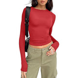 Jihyo - Relaxed Fit Long Sleeve Round Neck Tee