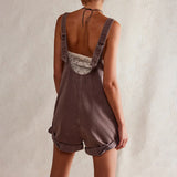 IVYLI™ - Casual Fitted Sleeveless Denim Jumpsuit