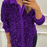 Ciara - Sparkling Sequin Blouse