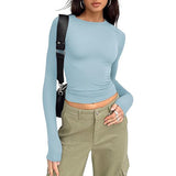 Jihyo - Relaxed Fit Long Sleeve Round Neck Tee