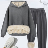 FORDAT - Comfortable Solid Color Hoodie