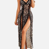 LUZY™ - Elegant V-Neck Maxi Nightdress for Relaxed Nights