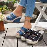 Amity - Frayed Edge Wedge Sandals