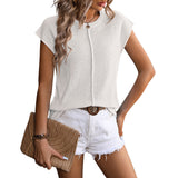 Elnera - Relaxed Summer Sleeveless Knit Vest Top