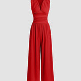 CHARITY – Stylish Sleeveless Wide-Leg Jumpsuit