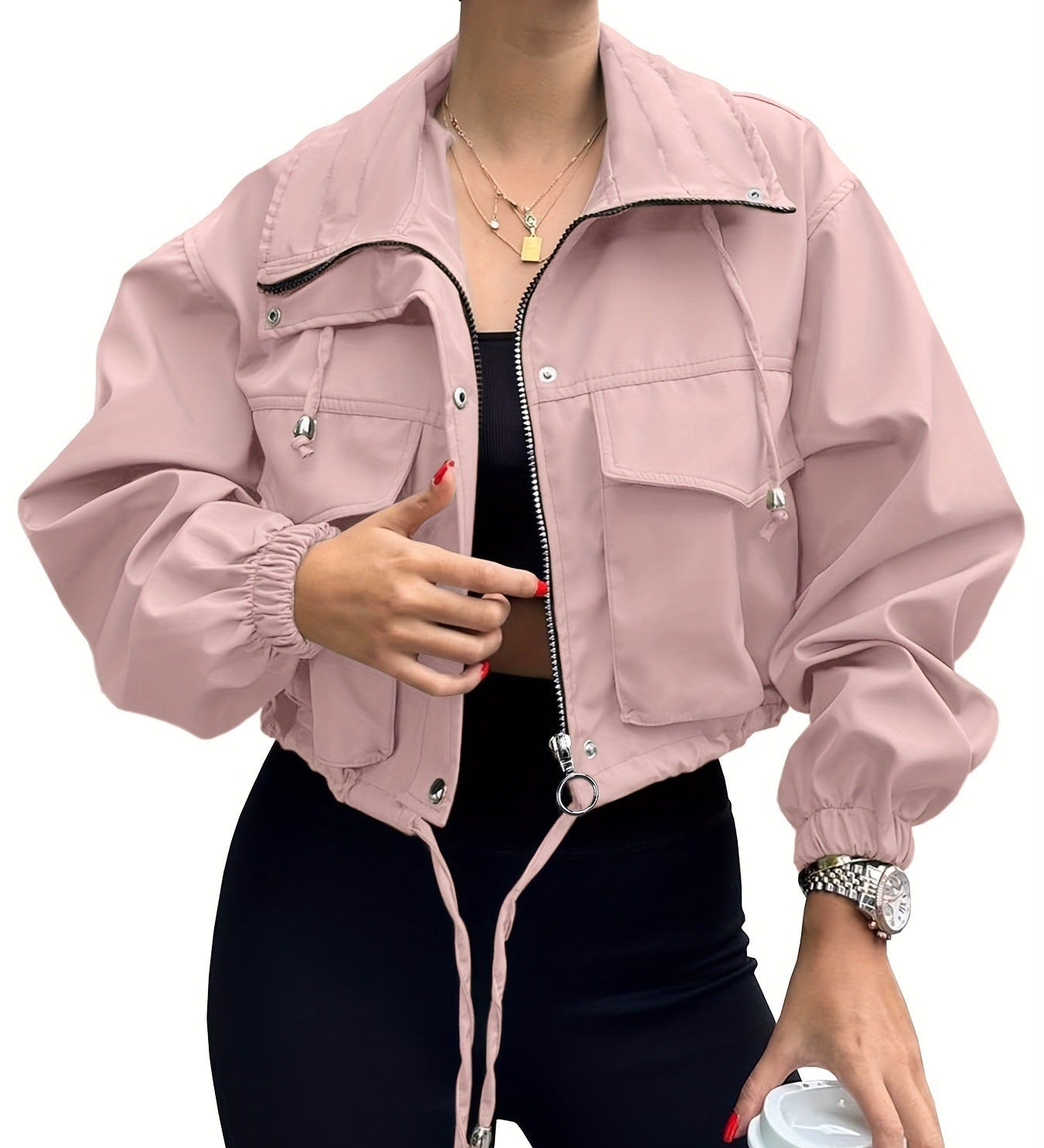 AGAPITA™ – Lightweight Cropped Zip Jacket