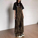LUNTIAN™ Vintage Leopard Print Wide-Leg Jumpsuit