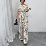 KENDI™ - Elegant Wide-Leg Jumpsuit with Asymmetrical Strap