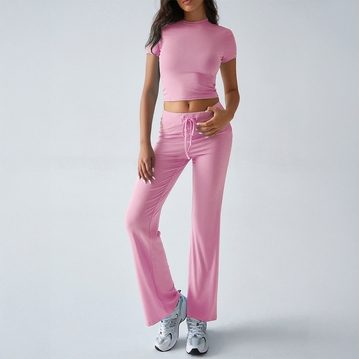 MARGARITAT - Casual Short Sleeve Crop Top