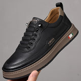 Cormac – High-Quality Leather Urban Sneakers with Comfort Cushioned Sole