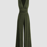 CHARITY – Stylish Sleeveless Wide-Leg Jumpsuit